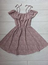 Платье Q001-14 brown - делук