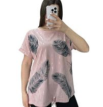 Футболка Levisha 25065 pink - делук