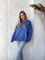 Свитер Liza Brend 1103 blue - делук