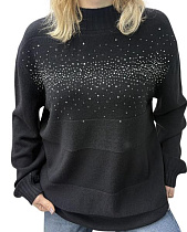 Свитер Elena&Vika 24070 black - делук
