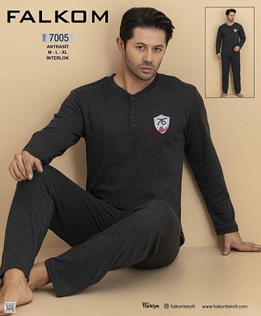 Пижама Trikotag 7005 d.grey - делук