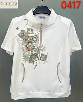 Футболка Lida 0417 white - делук