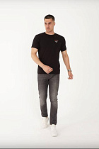 Футболка F.T.H F1230 black - делук