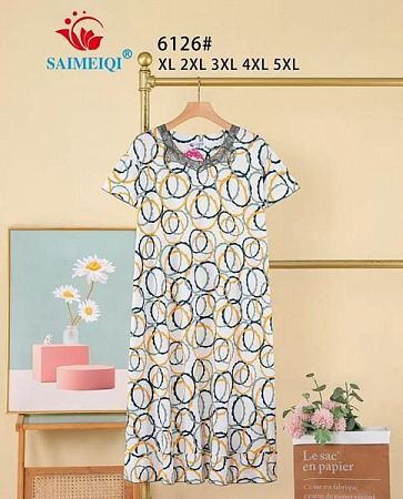 Ночнушка Saimeiqi 6126 white - делук
