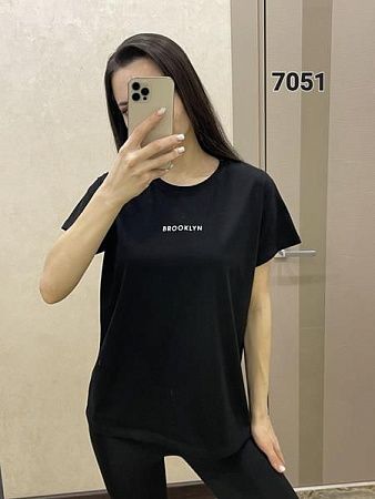 Футболка Fsn 7051 black - делук