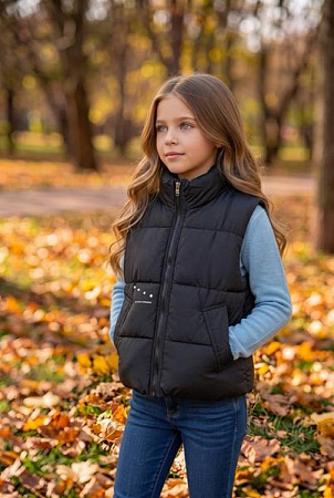 Жилетка Delfinka 602 black - делук