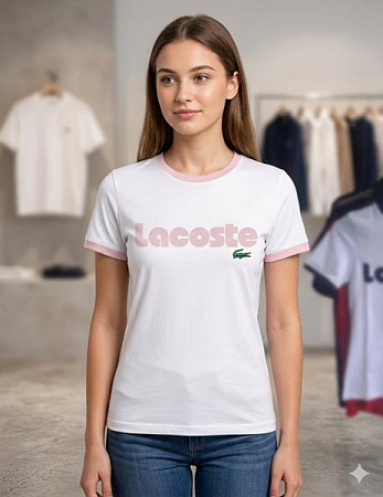 Футболка Newe 1015 white-pink - делук