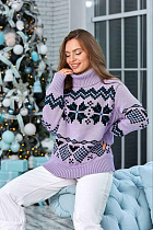 Свитер Liza Brend 1113 lilac - делук