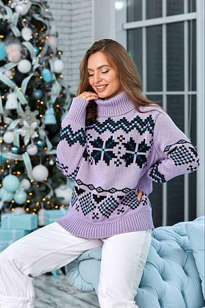 Свитер Liza Brend 1113 lilac - делук