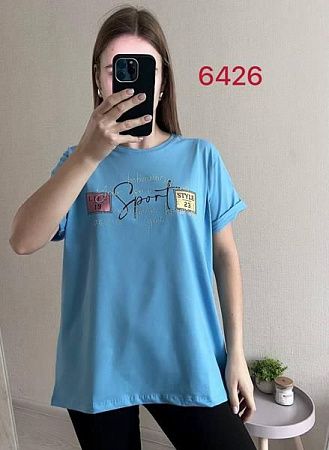 Футболка Fsn 6426 l.blue - делук