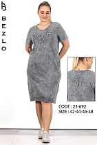 Платье Lindros 23-692 grey - делук