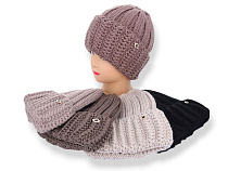 Шапка Angelica LW002-2 на флісі mix Шапка Angelica LW002-2 на флісі mix - делук
