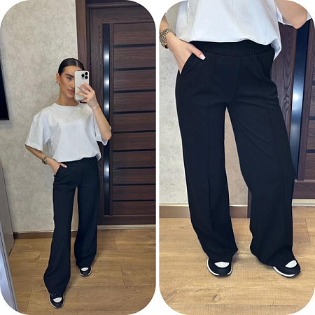 Штаны Спорт Valentina 244 black - делук