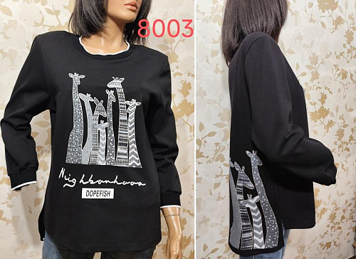 Свитер Lida 8003 black - делук