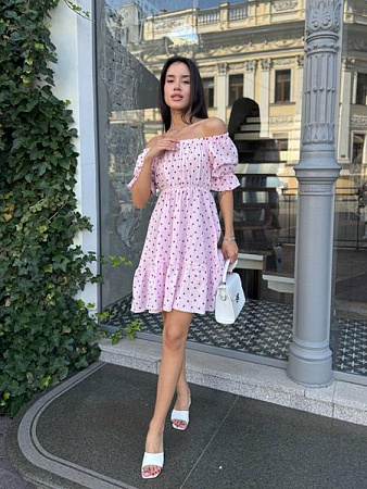 Платье Arina 2467-1 pink - делук