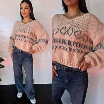 Свитер Three Black Women TB98 beige - делук