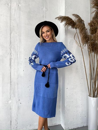 Платье Liza Brend 1107 blue - делук