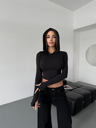 Свитер Arina 1705 black - делук