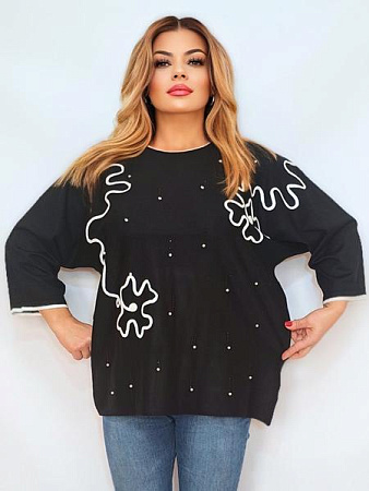 Свитер Romeo Life RL955 black - делук