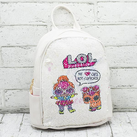 Рюкзак Luna-Bag A8276 white-pink - делук