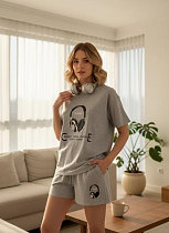 Костюм Katty 1085 grey - делук