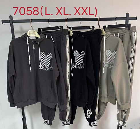 Костюм Спорт Saint Wish 7058 black - делук