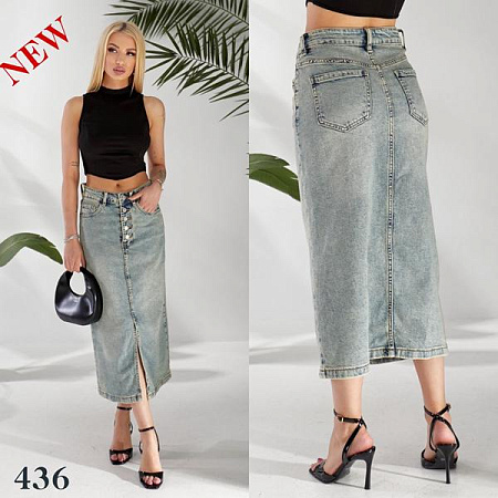 Юбка Liana Denim 436 l.blue - делук