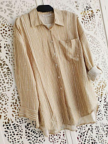 Рубашка Lora LR1022 beige - делук