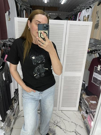 Футболка Karon 8209 black - делук