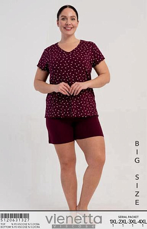 Пижама Trikotag T591 wine - делук