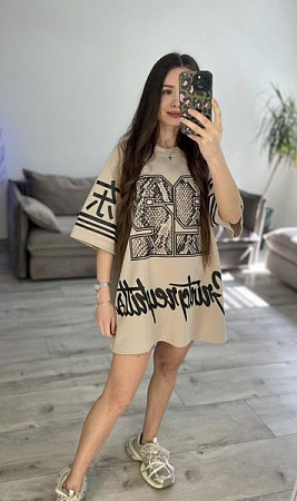 Туника S.Style 73 beige - делук