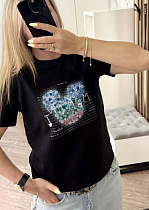 Футболка Lora LR1151 black - делук