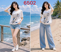 Футболка Gertie 6502 white - делук