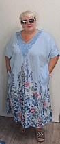 Платье Romeo Life RL1146 l.blue - делук