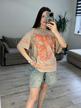 Футболка S.Style 40-7 beige - делук