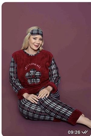 Пижама Homewear HW14 wine - делук