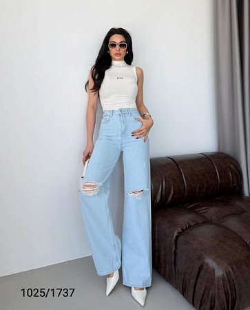 Джинсы Jeans Style 1025-1737 l.blue - делук