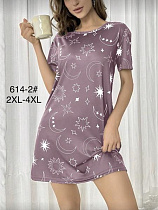 Ночнушка Estima 614-2 d.pink - делук
