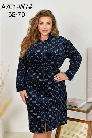 Халат Romeo Life A701-W7 navy - делук