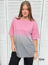 Футболка Mmc Clothes 7314 pink-grey - делук
