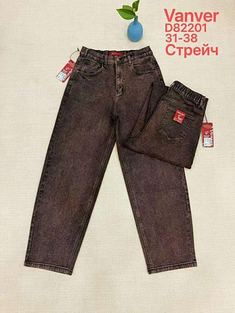 Джинсы Vanver D82201 brown - делук