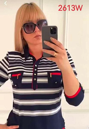 Свитер Lida 2613W navy - делук