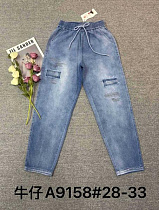 Джинсы Immei A9158 l.blue - делук