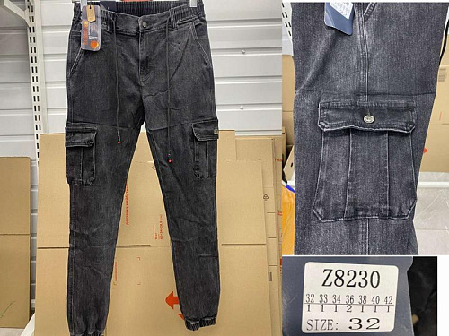 Джинсы God Baron Z8230 black - делук