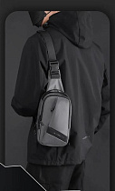 Бананка Fashion Bag 2113-3 grey - делук