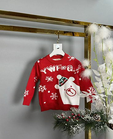 Свитер Delfinka 9010 red - делук