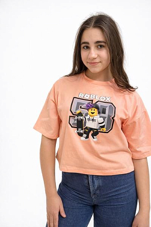 Топ Moda School M552 peach - делук