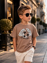 Футболка Major Kids 3708 brown - делук