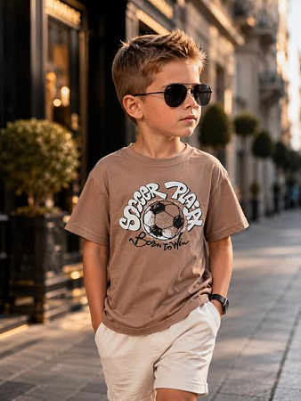 Футболка Major Kids 3708 brown - делук