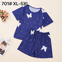 Пижама Brilliant 701 navy - делук
